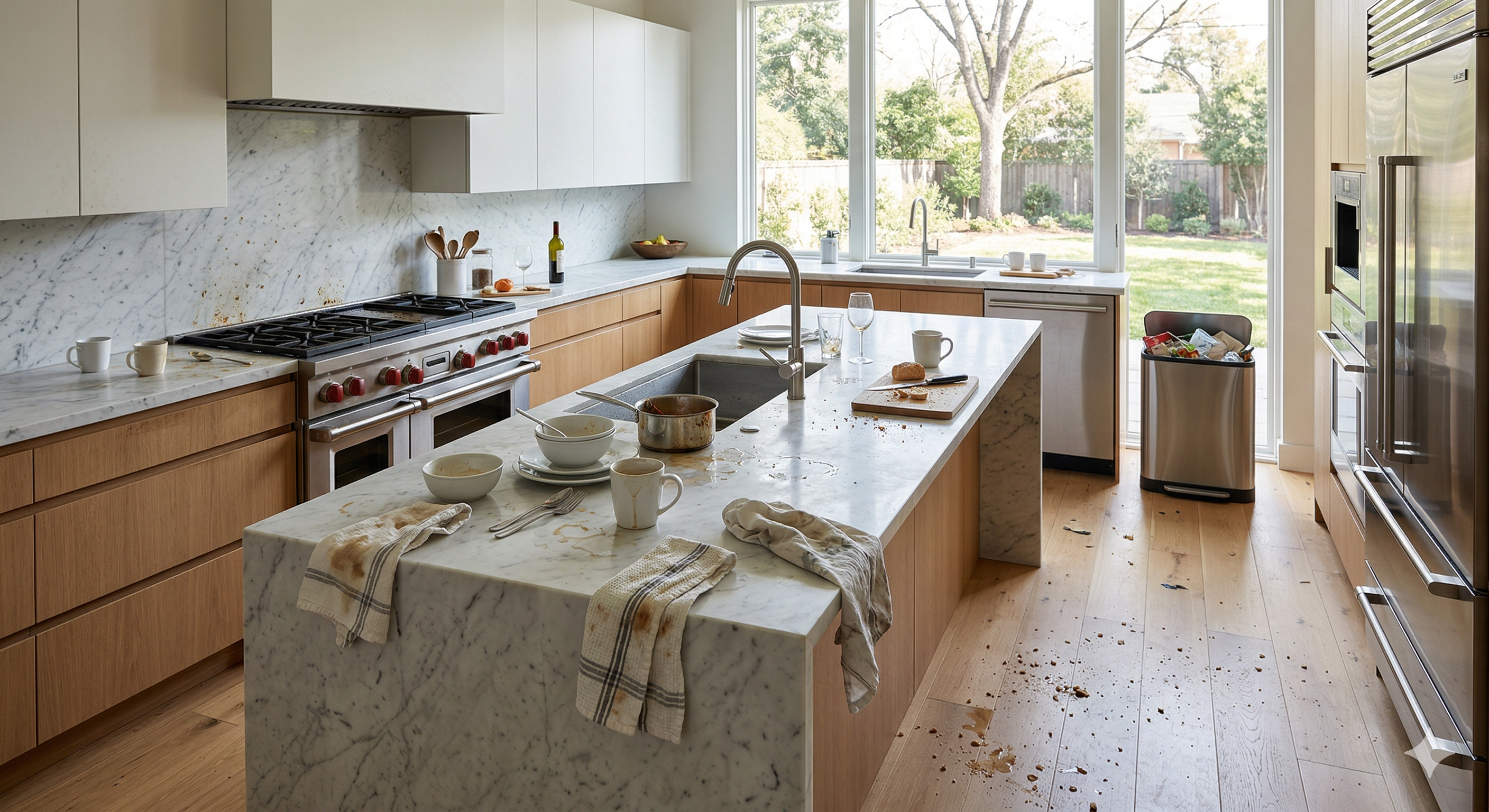 Messy room before cleaning